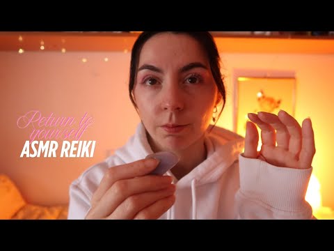 ASMR Reiki | return to yourself | selflove | soft self talk | access gentle & soft self