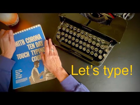 ASMR Typing on a Vintage Typewriter
