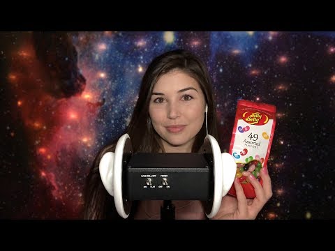 3DIO ASMR - Jelly Bean Tasting (Trigger Words & Chewing Sounds) 🐰