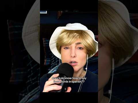 food words in spanish asmr by Kyle  #asmr