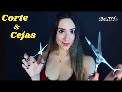 ASMR CORTE DE PELO 💇‍♀️ 💇‍♂️ Asmr Barber Shop 💈Haircut - ASMR Español - Arreglo de CEJAS