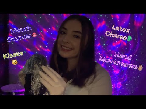 ASMR | Mouth Sounds, Latex Gloves, Hand Movements, Etc ✨