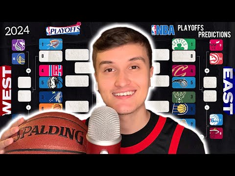 ASMR | 2024 NBA Playoffs Predictions 🏀💤 (whisper ramble)