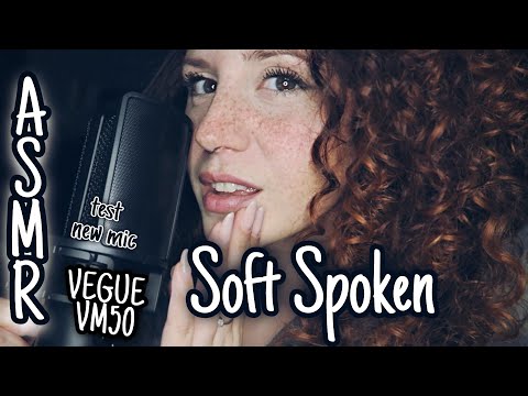 ASMR ita• il MIO PRIMO video in SOFT SPOKEN 💜 FRASI MOTIVAZIONALI con microfono VEGUE VM50 (+🎶relax)