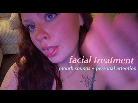 asmr *✧･doing your skincare for you (mouth sounds + personal attention) SUPER TINGLY ☾