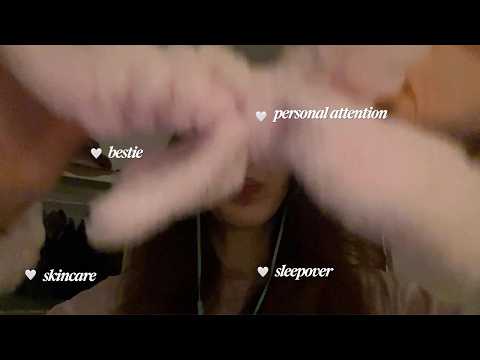 ASMR bestie takes care of you at a sleepover - lofi, personal attention