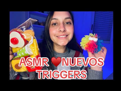 ASMR | TE ENSEÑO ESTOS NUEVOS TRIGGERS Y HABLAMOS ♥️🎊❤️