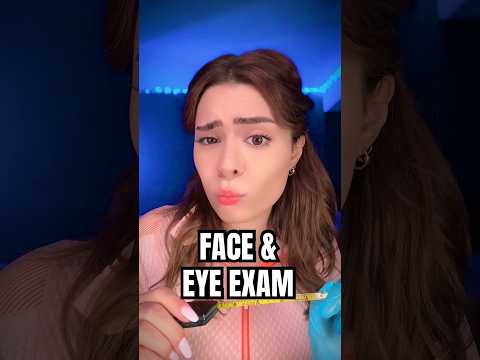 FACE & EYE EXAM ASMR 👁️👄👁️ #asmr #shorts