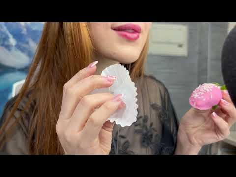 4K Whispers of Indulgence: ASMR Chocolate-Covered Strawberries