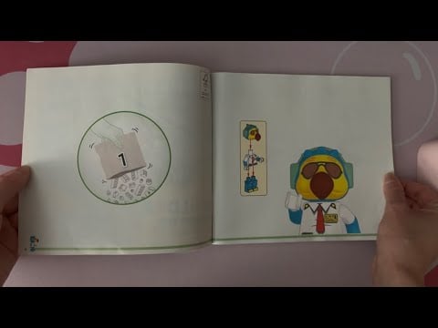 ASMR Flipping Through Animal Crossing Lego Set Instructions - Fly With Dodo Airlines | No Talking