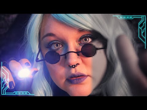 ASMR 🤖 Cyberpunk Doctor Fixes & Calibrates Your Eye 👁️ Personal Attention, Eye Exam, Trippy Effects