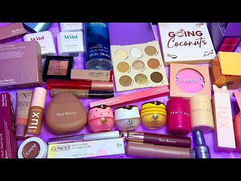 ASMR Huge Makeup Haul (Rare Beauty, Fenty, Colourpop)