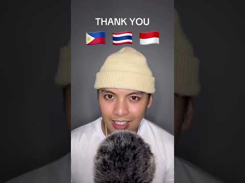 Saying "Thank You" in 3 dff languages #asmr #whispering #southeastasia #languages