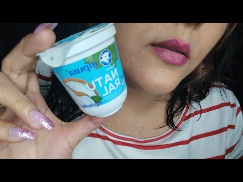 ASMR en español, yogurth natural
