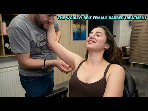 LADY LOVE THIS KIND OF CARE + CRACKS + WASH + ASMR Foot,Chest,Armpit,Belly,Head,Back & Body Massage