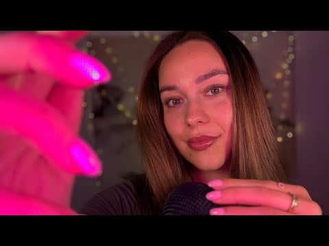 ASMR - Bare Mic Scratching With Nails & Hand Movements + Small Kisses