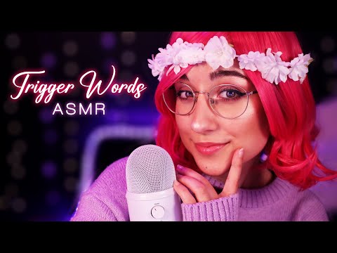 ASMR | Close Whispers: Trigger Words 💖 (With some Hand Movements & Mouth Sounds)