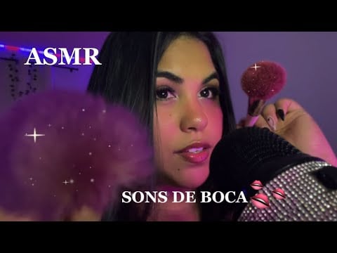 ASMR SONS DE BOCA com PINCEL NA TELA | (durma aqui)