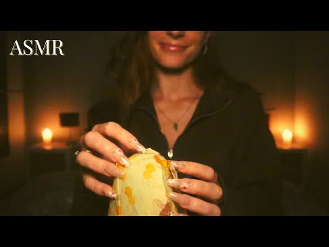 ASMR | Hypnotic Beeswax Wrap Triggers (Crinkles, Sticky Tapping & Scratching, Grasping, ...)🐝