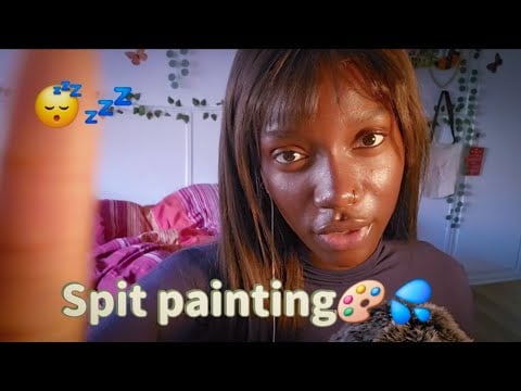 ASMR spit painting my subs names🎨🖌️ (french alphabet)