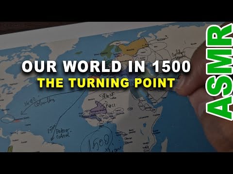 ASMR: Our World in 1500 - The Shifting Point to Age of Exploration | ASMR soft spoken + map  tracing