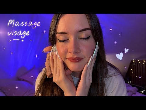 ASMR attention personnelle ✨ massage du visage (layering sound + visuels) 🫧