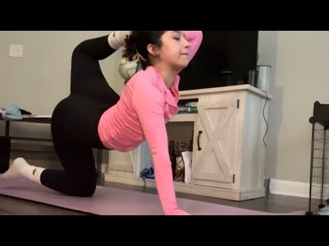 ASMR | Gym Routine & Stretch 🤸🏻🙂‍↕️👀