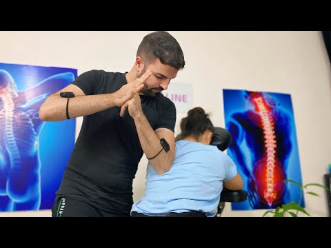 Asmr physiotherapy chair massage (Asmr for sleep)