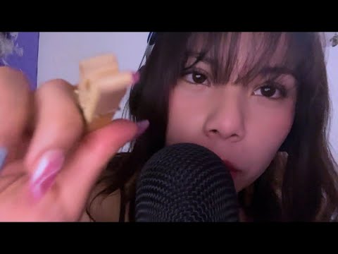 asmr inaudible y muchos mouth sounds (rapido y agresivo) 😴