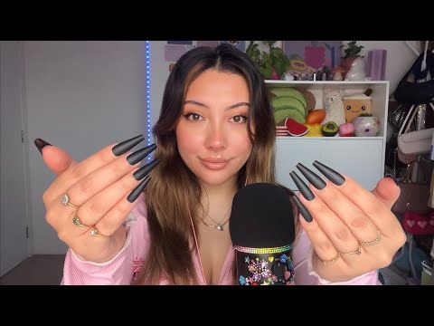 ASMR press on nail application + tapping 💅🤍 | Whispered