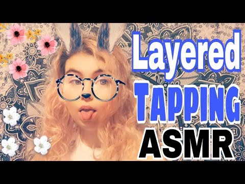 ASMR - Hand Movements with Layered Tapping and Rain (No Talking)