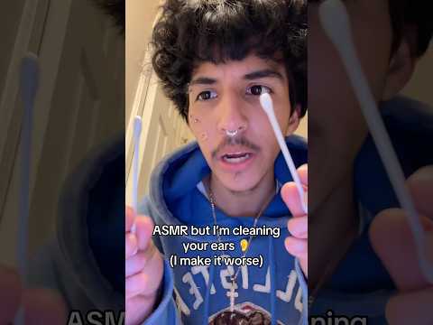 ASMR cleaning your ears 👂 #shorts #asmr #tingles
