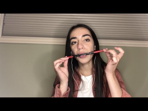 ASMR - FAST & AGGRESSIVE PEN NOMS (MOUTH SOUNDS)