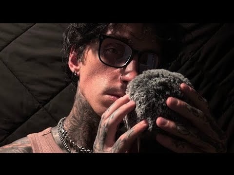 ASMR Up Close Fluffy Mic Scratching & Soft Whispers