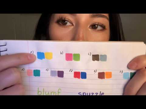 what do these colors remind you of? (asmr personality quiz)
