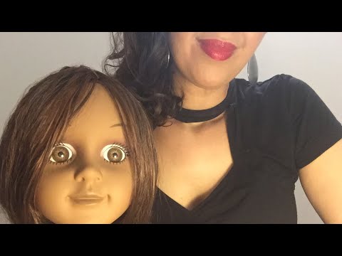 ❤️ ASMR DOLL - MAQUILLAGE ET COIFFAGE POUPEE (chuchotement, massage crânien, effet visuel)