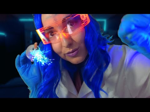 ASMR Chaotic Alien Studies You💤 Gloves, Light Triggers, Hair Play (Sci-Fi Roleplay)