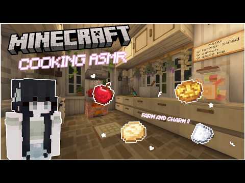 cook with me asmr on minecraft