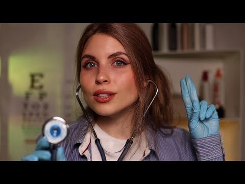 ASMR Medical Student Practices Cranial Nerve Exam On You, Full Body Exam Roleplay