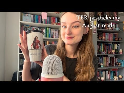 ASMR TBR Jar Choses My August Reads! (Book triggers, paper scratching, and close whispers)