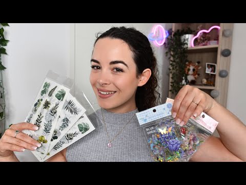 ASMR - Papeterie ultra crinkly 🤩✨| Stickers, papier de soie...