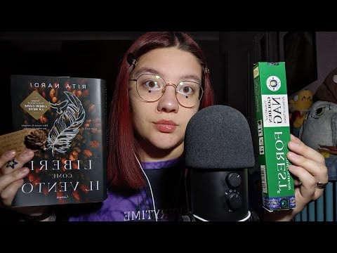 RECENSIONE LIBERI COME IL VENTO (Whispering, Tapping, Reading & more) 🐣🍁🪶😴💜 | ASMR ITA