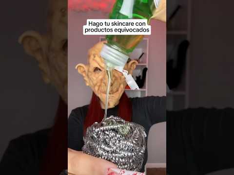 Hago tu skincare con productos equivocados 🎃 #halloween #fakebody