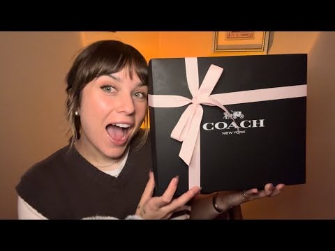 ASMR | Coach bag unboxing 😍 ✨ my dream bag (very excited lol)