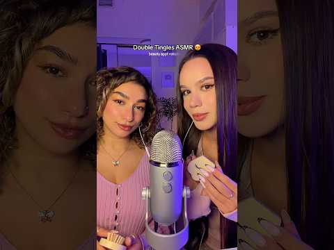 Double Tingles ASMR 😍 Beauty appointment roleplay with @l@leedahASMR💕 #asmr #asmrtriggers #makeup
