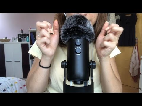 ASMR - Binaural Trigger Words (Inaudible Whispering with Hand Movements)🙌🏼👂🏼