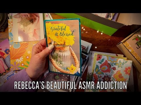 Organizing Greeting Cards! (No talking version) Punching & Ringing card stock paper for storage!