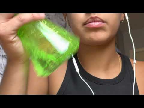 ASMR- HAIRCUT ROLEPLAY, GUM CHEWING, WATER SOUNDS, CUTTING SOUNDS