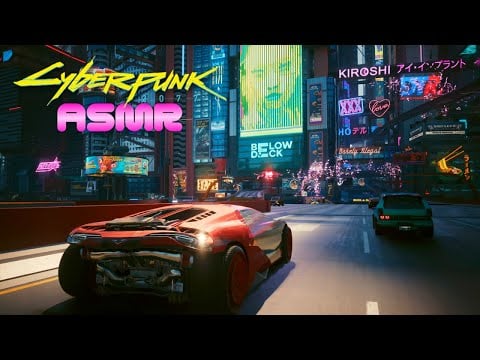 Cyberpunk ASMR 🌃 Driving You to Sleep in Night City 🌃 Ear to Ear Whispering
