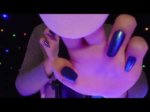 ASMR - Powder Puffs (Microphone Rubbing & Patting + Visual Triggers) [No Talking]